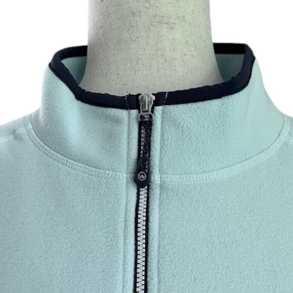 Peter Millar Men Thermal Flow Micro Fleece Light Blue Vest Two Way Full Zip XL - Picture 4 of 16